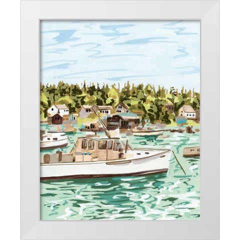 Summer Sails I White Modern Wood Framed Art Print by Wang, Melissa