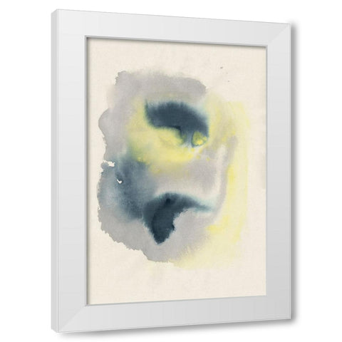 Sulphur Sapphire I White Modern Wood Framed Art Print by Lam, Vanna