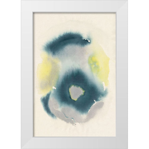 Sulphur Sapphire II White Modern Wood Framed Art Print by Lam, Vanna