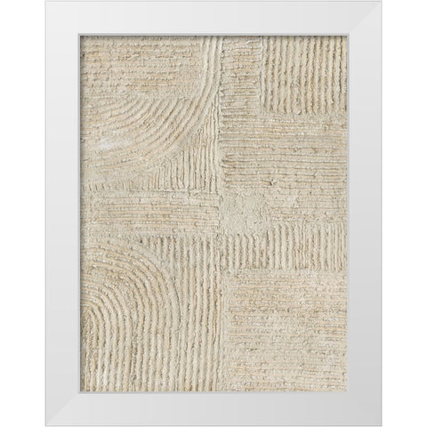Sandstone Pastures I White Modern Wood Framed Art Print by Willett, Michael