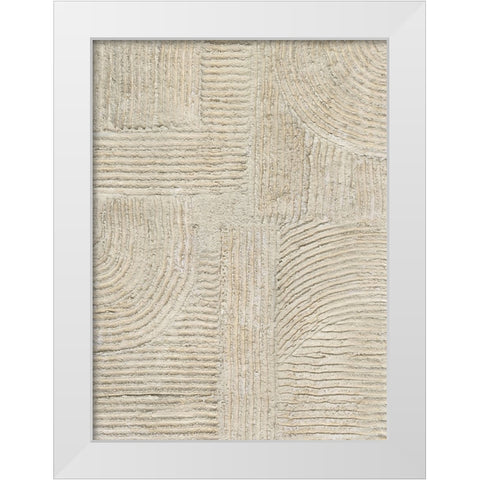Sandstone Pastures II White Modern Wood Framed Art Print by Willett, Michael