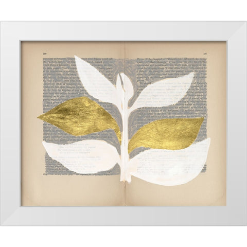 Pressed Diary I White Modern Wood Framed Art Print by Lam, Vanna