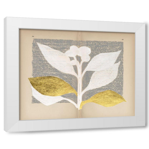 Pressed Diary II White Modern Wood Framed Art Print by Lam, Vanna