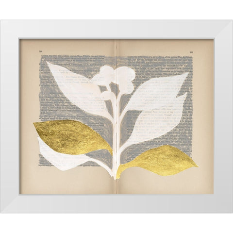Pressed Diary II White Modern Wood Framed Art Print by Lam, Vanna