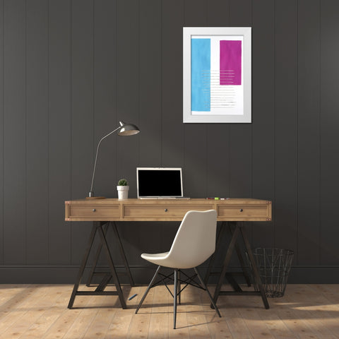 Modulation I White Modern Wood Framed Art Print by Willett, Michael