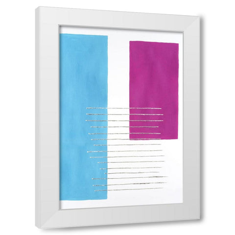 Modulation I White Modern Wood Framed Art Print by Willett, Michael