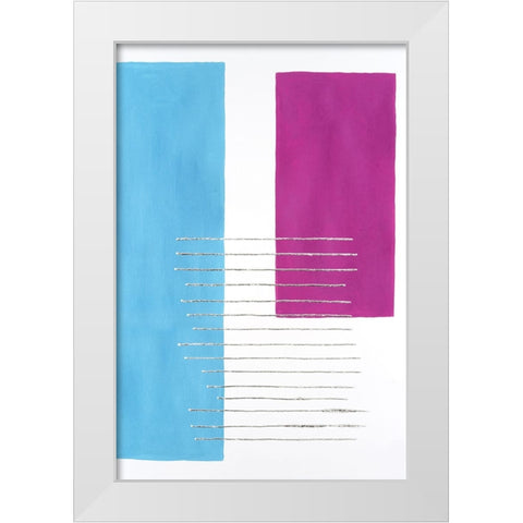 Modulation I White Modern Wood Framed Art Print by Willett, Michael