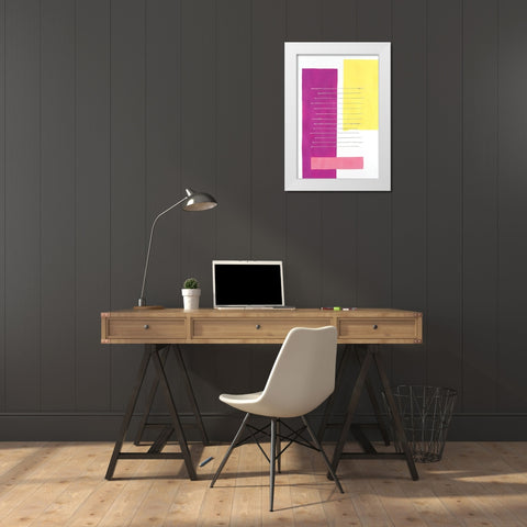 Modulation II White Modern Wood Framed Art Print by Willett, Michael