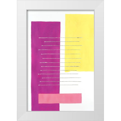 Modulation II White Modern Wood Framed Art Print by Willett, Michael