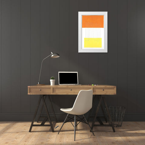 Modulation III White Modern Wood Framed Art Print by Willett, Michael