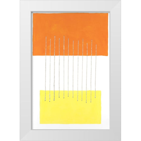 Modulation III White Modern Wood Framed Art Print by Willett, Michael