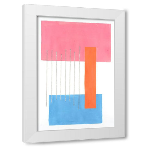 Modulation IV White Modern Wood Framed Art Print by Willett, Michael