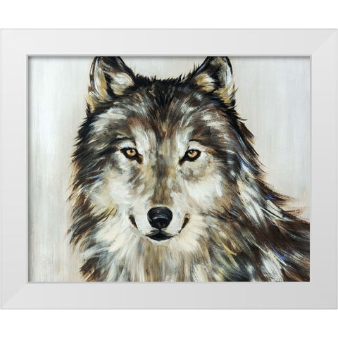 Into the Grey White Modern Wood Framed Art Print by Edmunds, Sydney