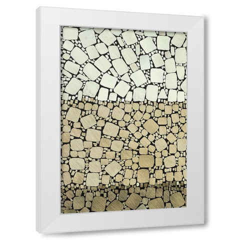 Bedrock II White Modern Wood Framed Art Print by Saunders, Alonzo