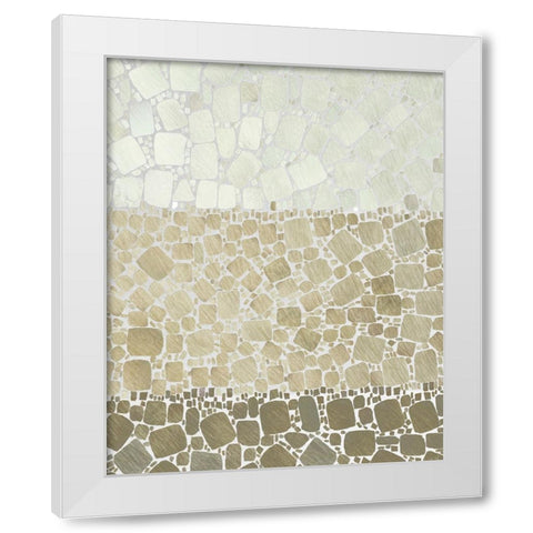 Bedrock IV White Modern Wood Framed Art Print by Saunders, Alonzo