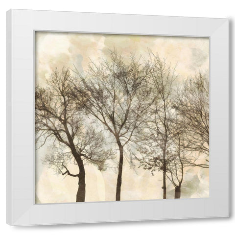 Falls Ending  II White Modern Wood Framed Art Print by Saunders, Alonzo