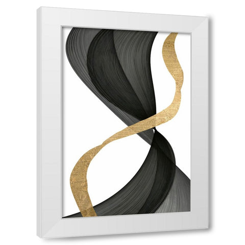 Inner Flow  I White Modern Wood Framed Art Print by Saunders, Alonzo