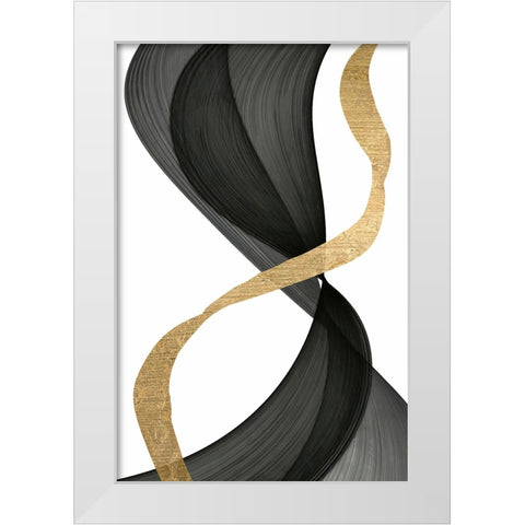 Inner Flow  I White Modern Wood Framed Art Print by Saunders, Alonzo