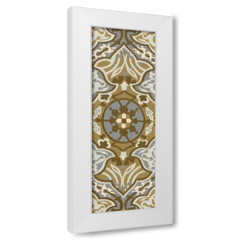 Palladium Tapestry I White Modern Wood Framed Art Print by Zarris, Chariklia