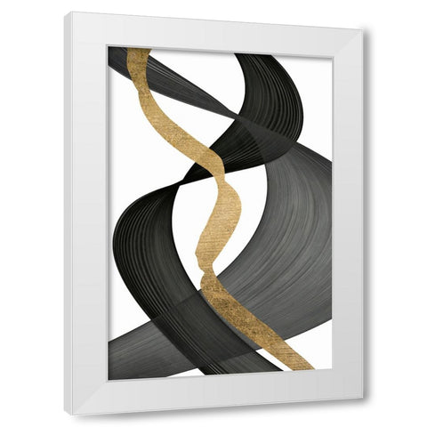 Inner Flow  II White Modern Wood Framed Art Print by Saunders, Alonzo