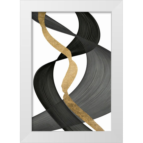 Inner Flow  II White Modern Wood Framed Art Print by Saunders, Alonzo