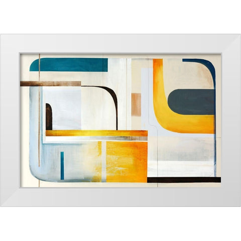 Turnabout White Modern Wood Framed Art Print by Edmunds, Sydney