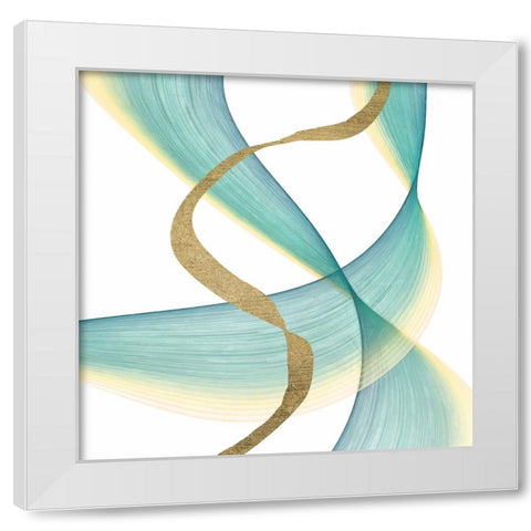 Outer Flow I White Modern Wood Framed Art Print by Saunders, Alonzo