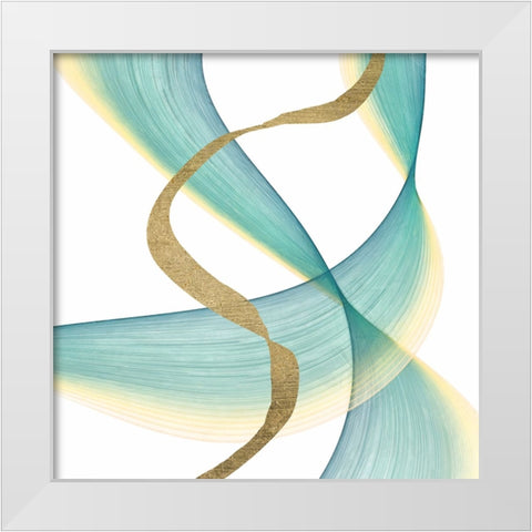 Outer Flow I White Modern Wood Framed Art Print by Saunders, Alonzo