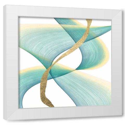 Outer Flow II White Modern Wood Framed Art Print by Saunders, Alonzo