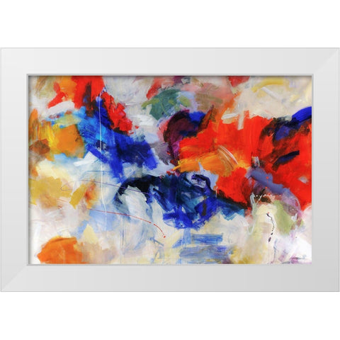 Rainbows Beginnings White Modern Wood Framed Art Print by Maas, Jodi