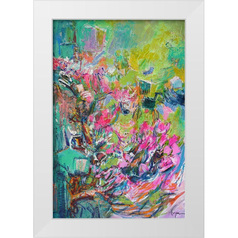 Garden of Light  I White Modern Wood Framed Art Print by Fagan, Dorothy
