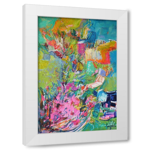 Garden of Light  II White Modern Wood Framed Art Print by Fagan, Dorothy
