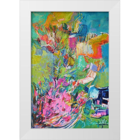 Garden of Light  II White Modern Wood Framed Art Print by Fagan, Dorothy