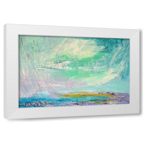 Ever Deeply I White Modern Wood Framed Art Print by Fagan, Dorothy