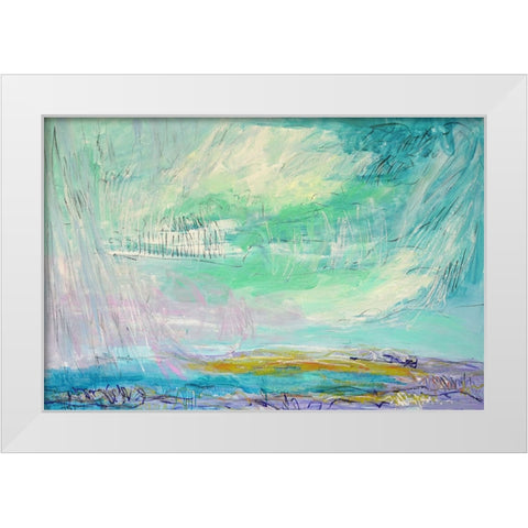 Ever Deeply I White Modern Wood Framed Art Print by Fagan, Dorothy