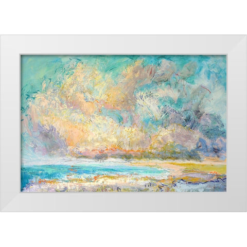 Ever Deeply II White Modern Wood Framed Art Print by Fagan, Dorothy