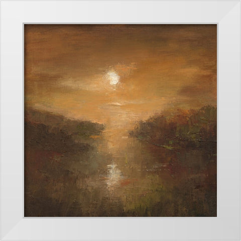 Early Rising White Modern Wood Framed Art Print by Finch, Sheila