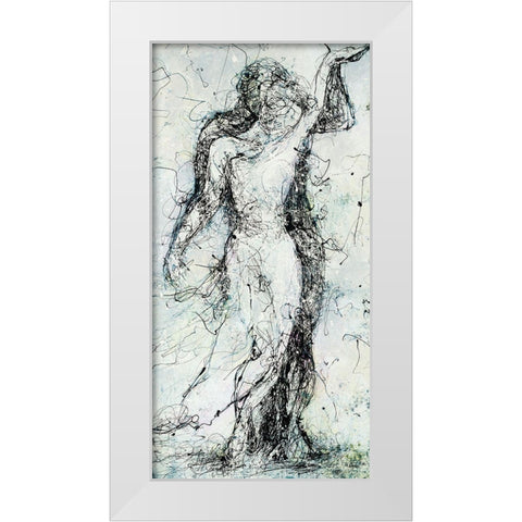Inseparable White Modern Wood Framed Art Print by Drotar, Rikki