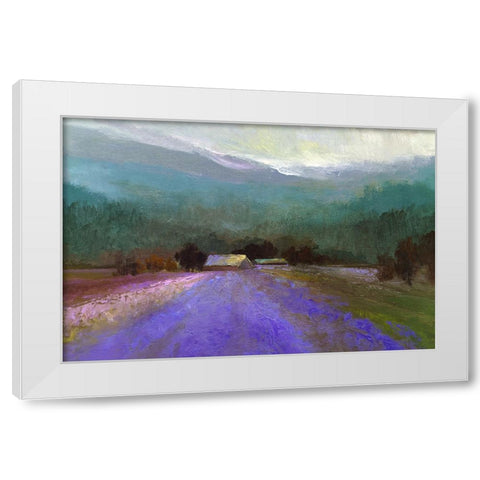 Lavender Light White Modern Wood Framed Art Print by Finch, Sheila