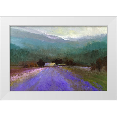 Lavender Light White Modern Wood Framed Art Print by Finch, Sheila