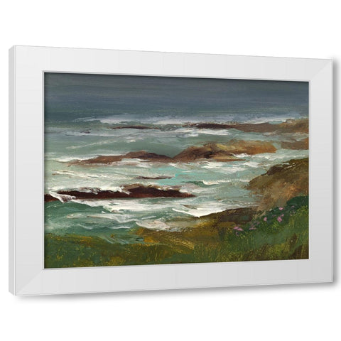 Pescadero II White Modern Wood Framed Art Print by Finch, Sheila