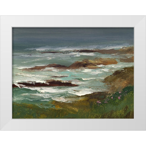 Pescadero II White Modern Wood Framed Art Print by Finch, Sheila