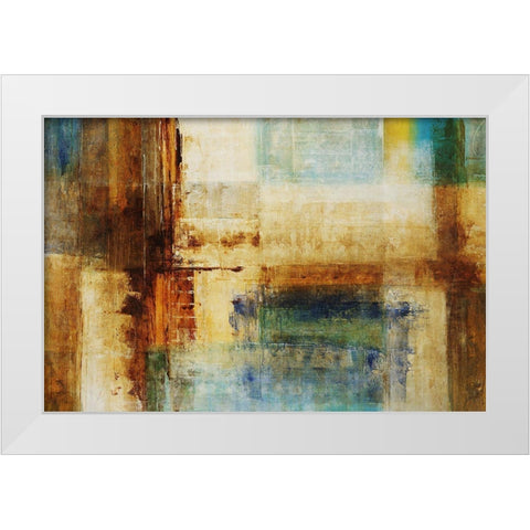 Recumbent White Modern Wood Framed Art Print by Schicker, Joshua