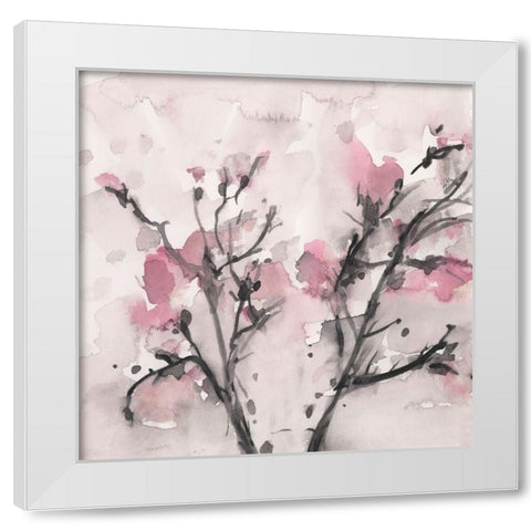 The Blossoms II White Modern Wood Framed Art Print by Dixon, Samuel