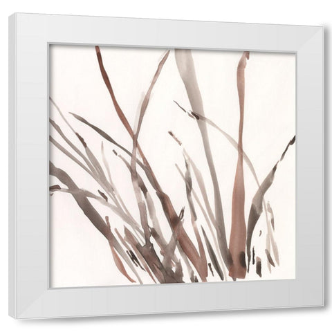 The Brown Grass II White Modern Wood Framed Art Print by Dixon, Samuel