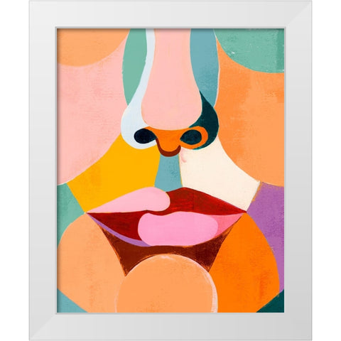 Custom Delicate Features I White Modern Wood Framed Art Print by Popp, Grace