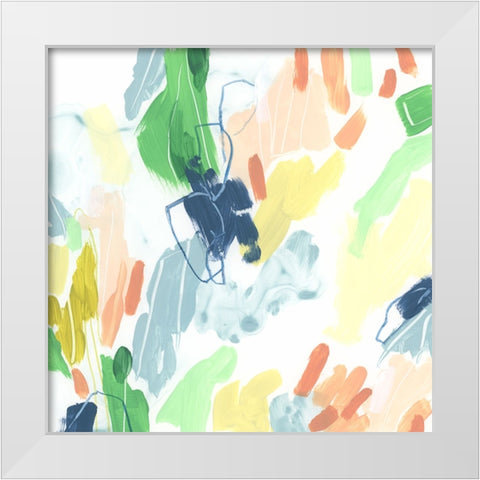 Tropical Terrazzo IV White Modern Wood Framed Art Print by Vess, June Erica