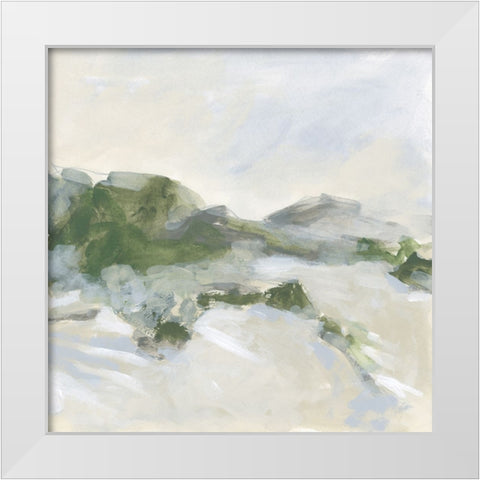 Valley Slope I White Modern Wood Framed Art Print by Vess, June Erica