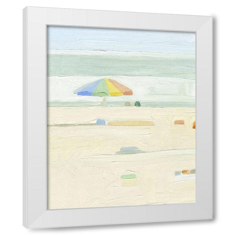 Abstract Umbrella I White Modern Wood Framed Art Print by Caroline, Emma