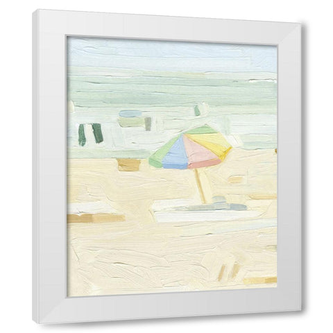 Abstract Umbrella II White Modern Wood Framed Art Print by Caroline, Emma